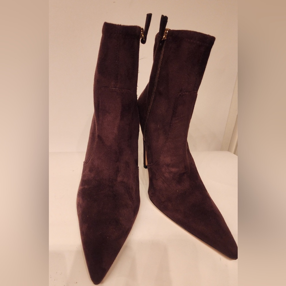 GOOD AMERICAN Womens ICON 110 SUEDE BOOTIE Brown Size 9 - Picture 4 of 12